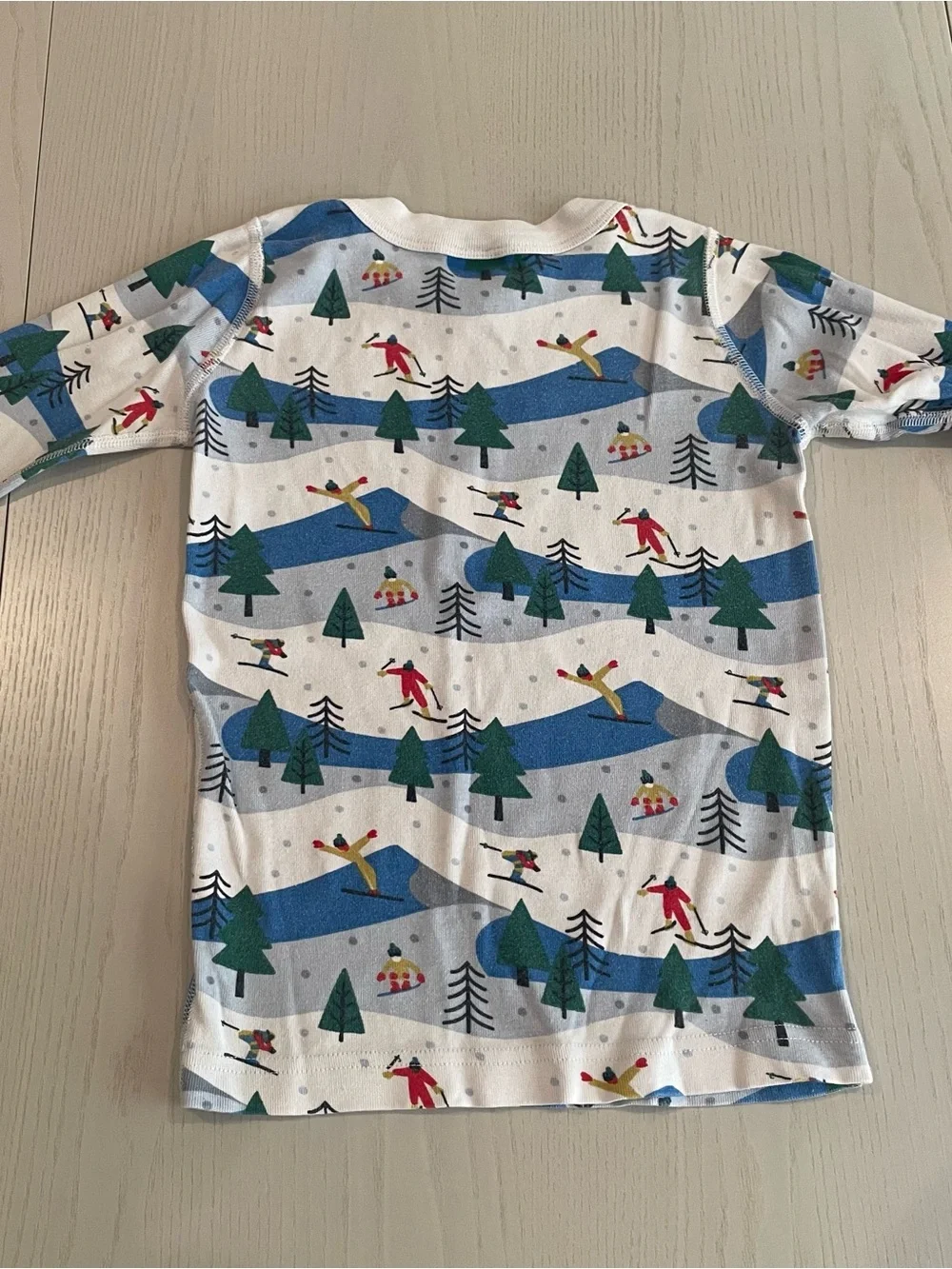 Hanna Andersson HannaJams Long John Pajama Set Ski Slope - Size 8 130